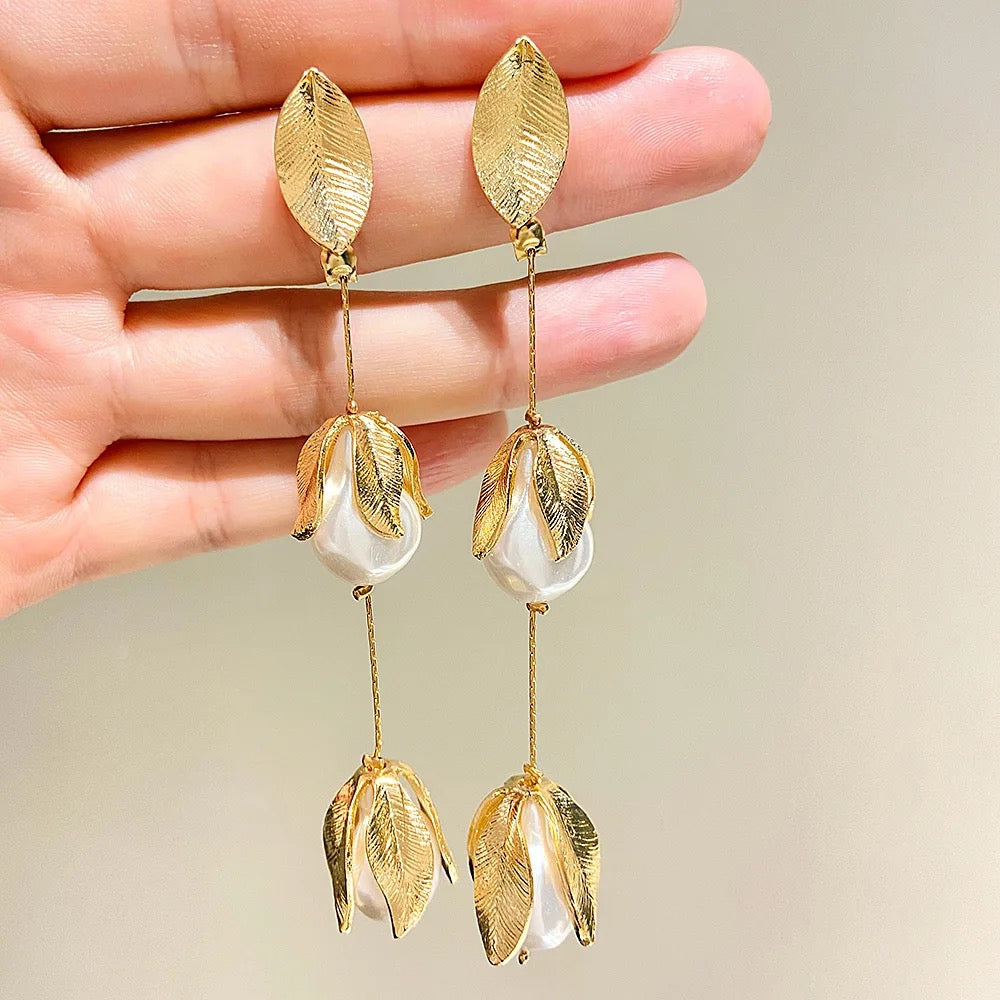 MIA Gold Tassel Earrings